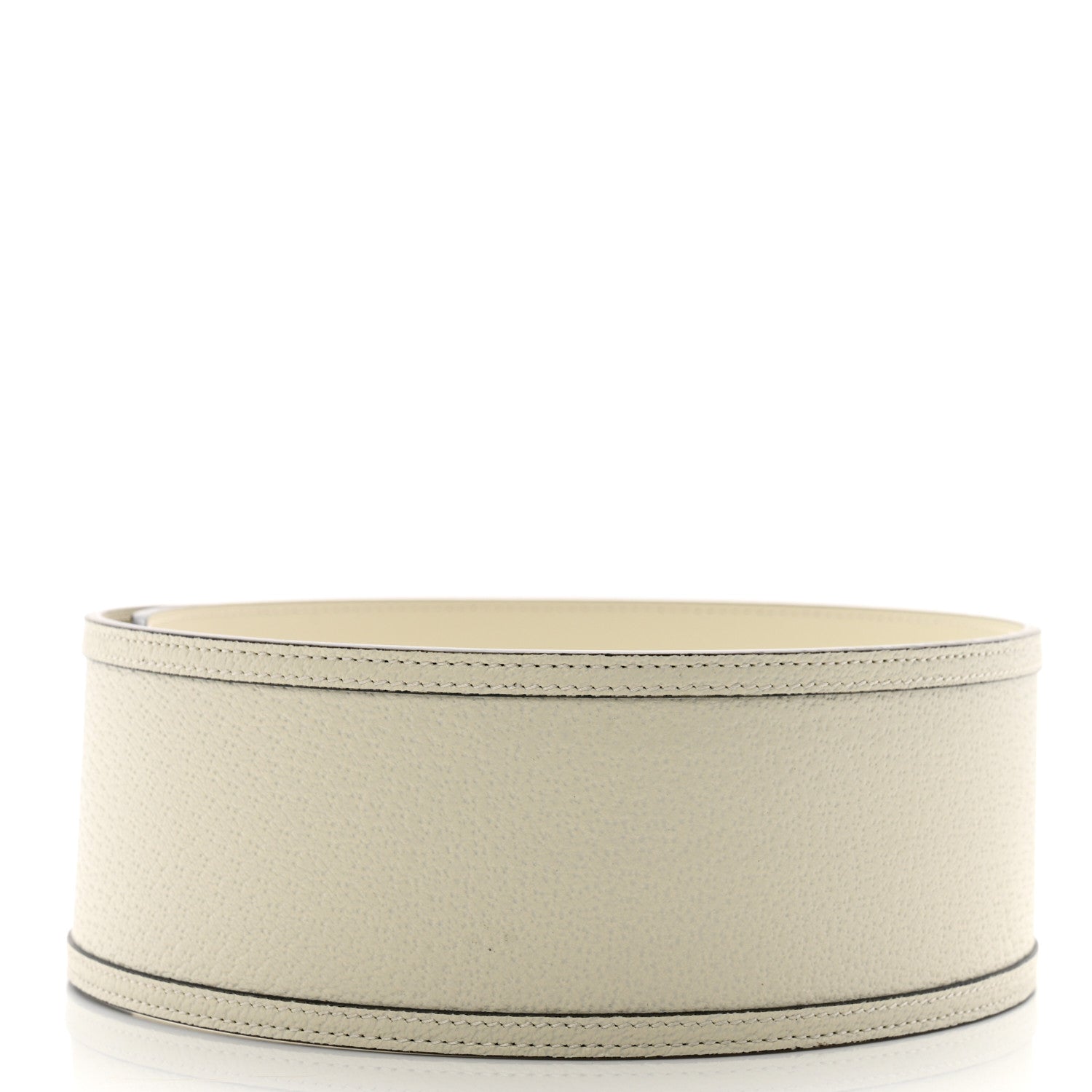 Gucci Calfskin GG Marmont Wide Belt 80 32 White 2 of 7