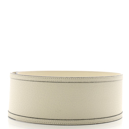 Gucci Calfskin GG Marmont Wide Belt 80 32 White 2 of 7