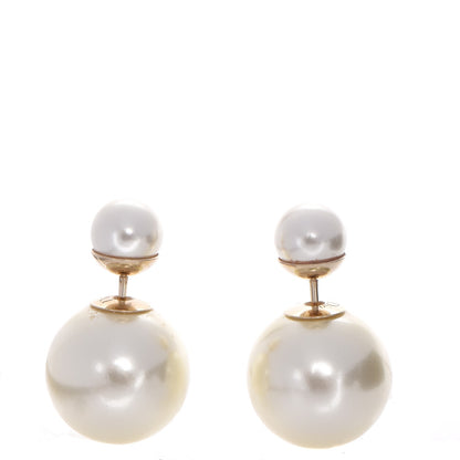 Christian Dior Pearl Mise En Dior Tribal Earrings 1 of 5
