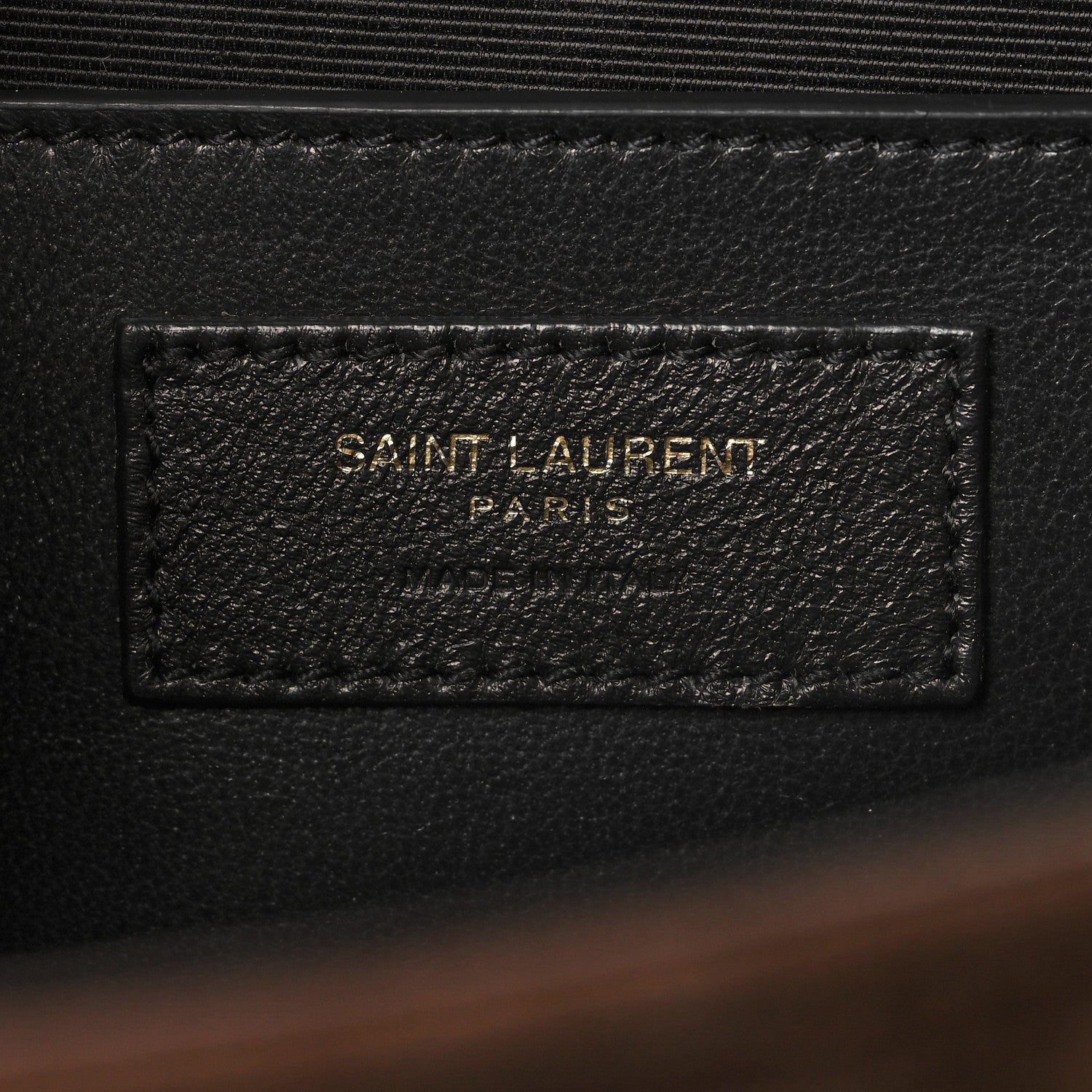 Saint Laurent Suede Mixed Matelasse Triquilt Medium Monogram Envelope Satchel Bark Brown 6 of 9
