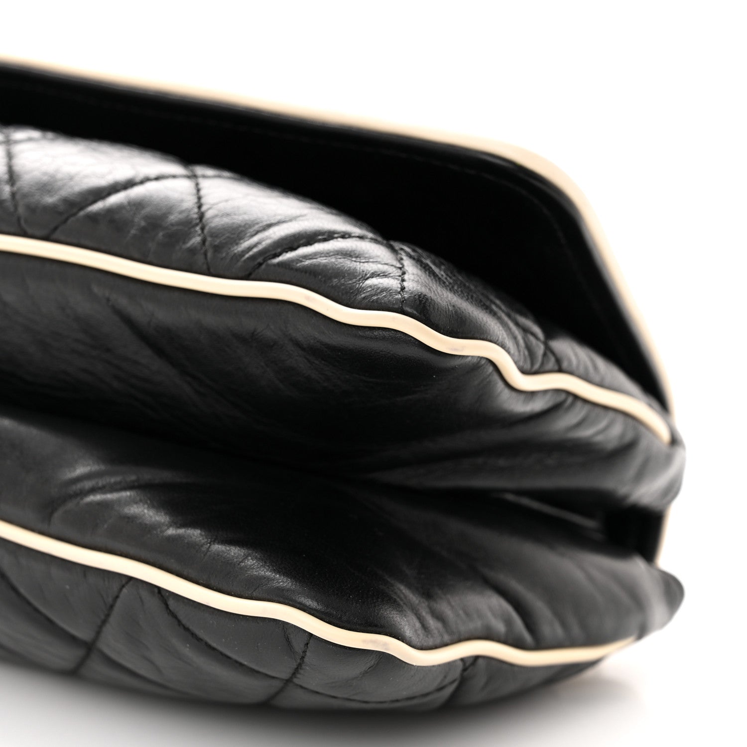 Chanel Lambskin East West Mademoiselle Flap Black 10 of 12
