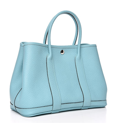 Hermes Vache Country Garden Party 30 TPM Bleu Atoll 3 of 10