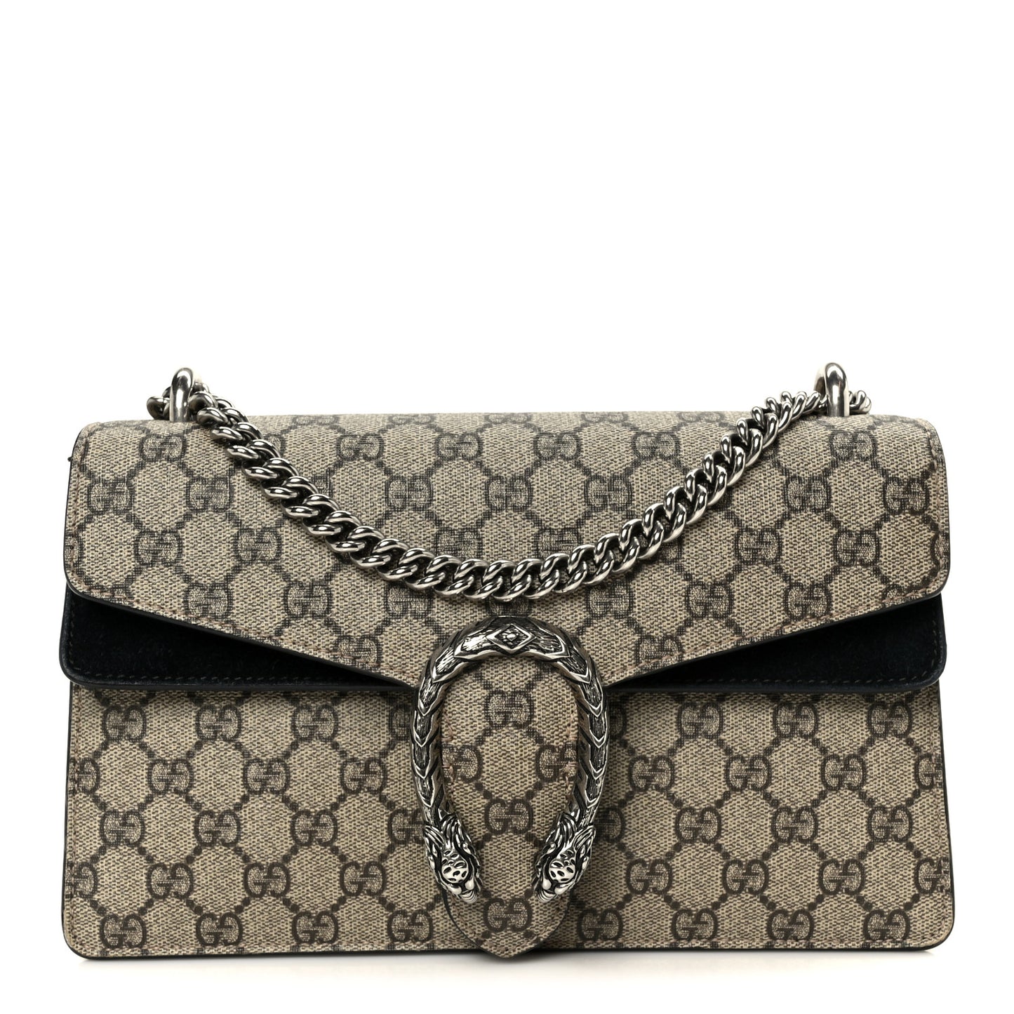 GG Supreme Monogram Small Dionysus Shoulder Bag Black