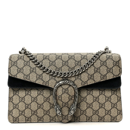 Gucci GG Supreme Monogram Small Dionysus Shoulder Bag Black 1 of 13