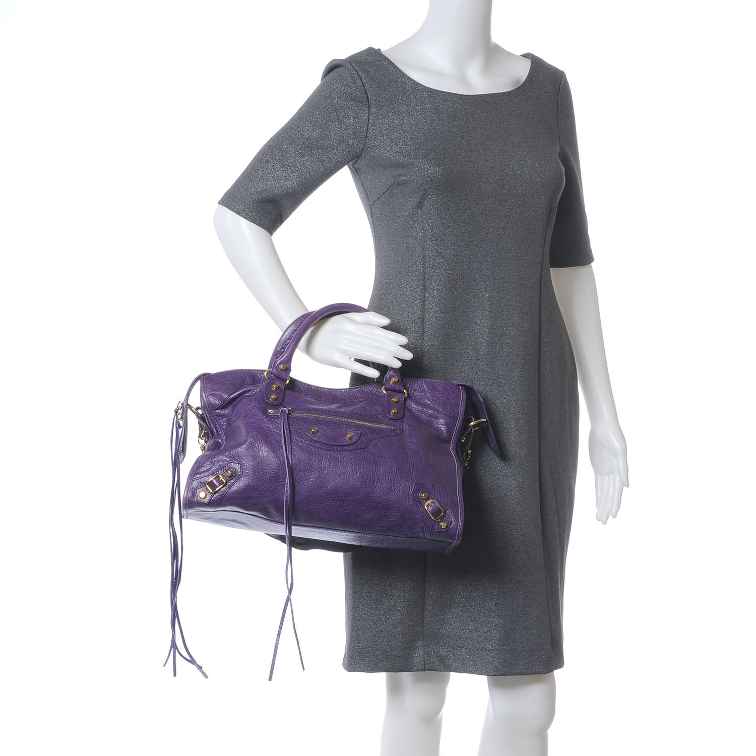 Balenciaga Agneau City Raisin Purple 2 of 8