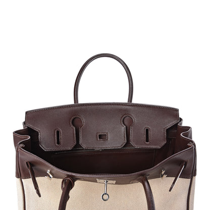 Hermes Toile Swift Birkin 30 Chocolate 26 of 31