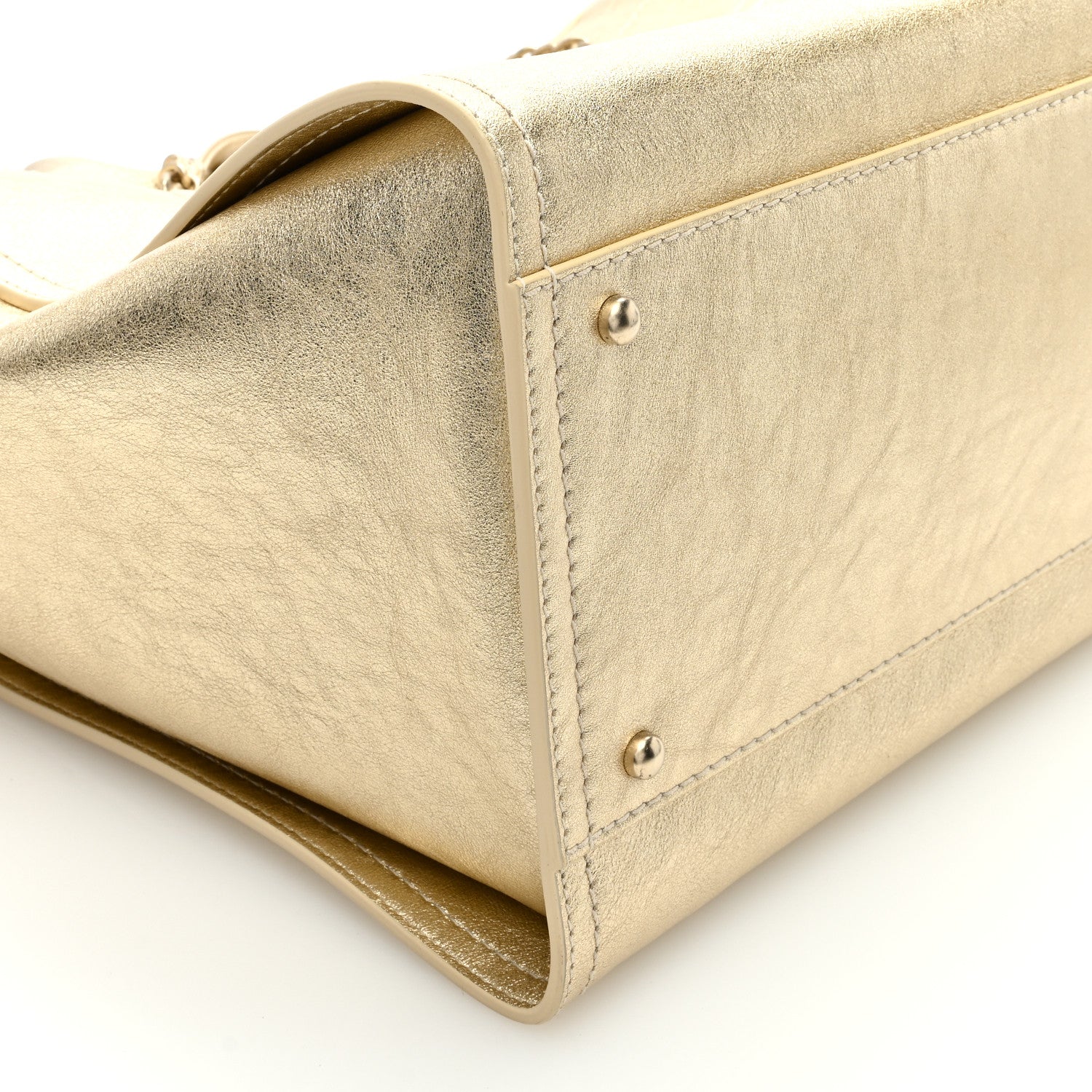 Chanel Metallic Calfskin Medium Deauville Tote Gold 9 of 10