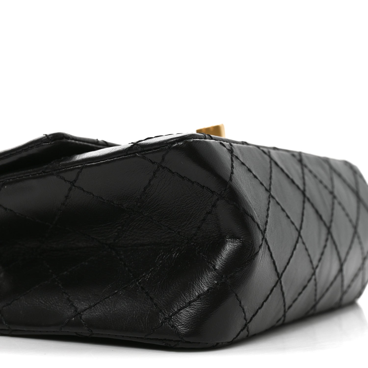 Chanel Aged Calfskin Quilted 2.55 Reissue Mini Flap Black 9 of 11