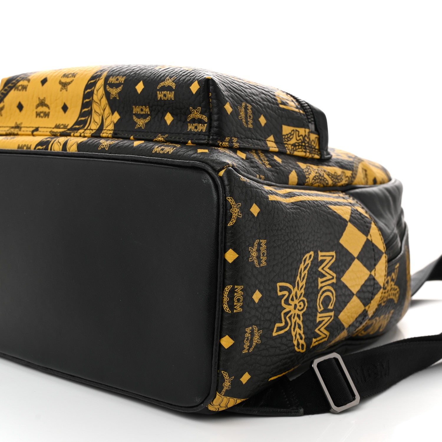 MCM Visetos Baroque Print Medium Stark Backpack Black Sahara 9 of 11
