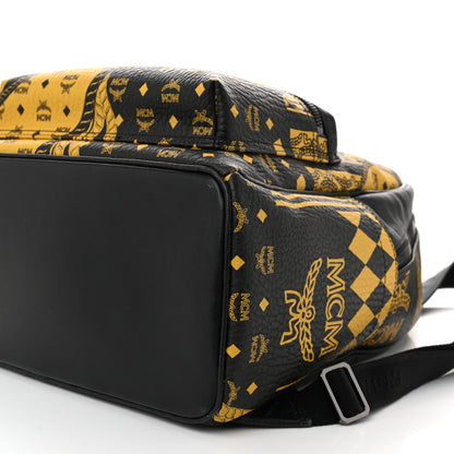 MCM Visetos Baroque Print Medium Stark Backpack Black Sahara 9 of 11