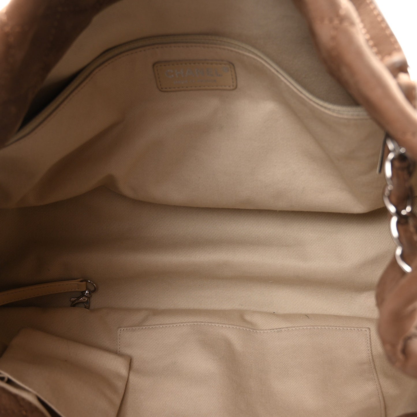 Ultra Soft Suede Calfskin Natural Beauty Tote Brown