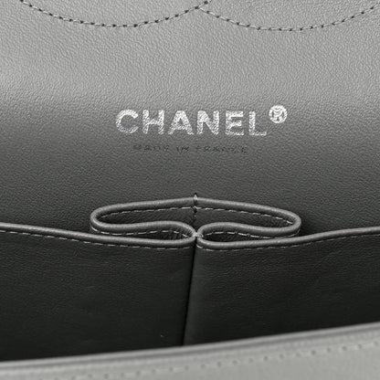 Chanel Caviar Quilted Jumbo Double Flap Grey 6 of 10
