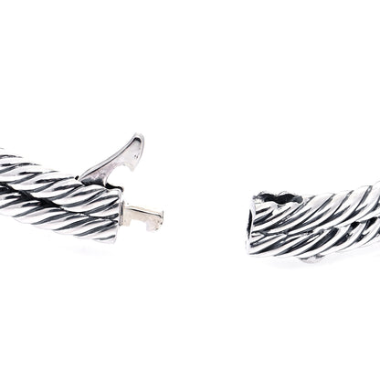 David Yurman Sterling Silver Diamond Black Onyx Albion Cable Bracelet 5 of 5