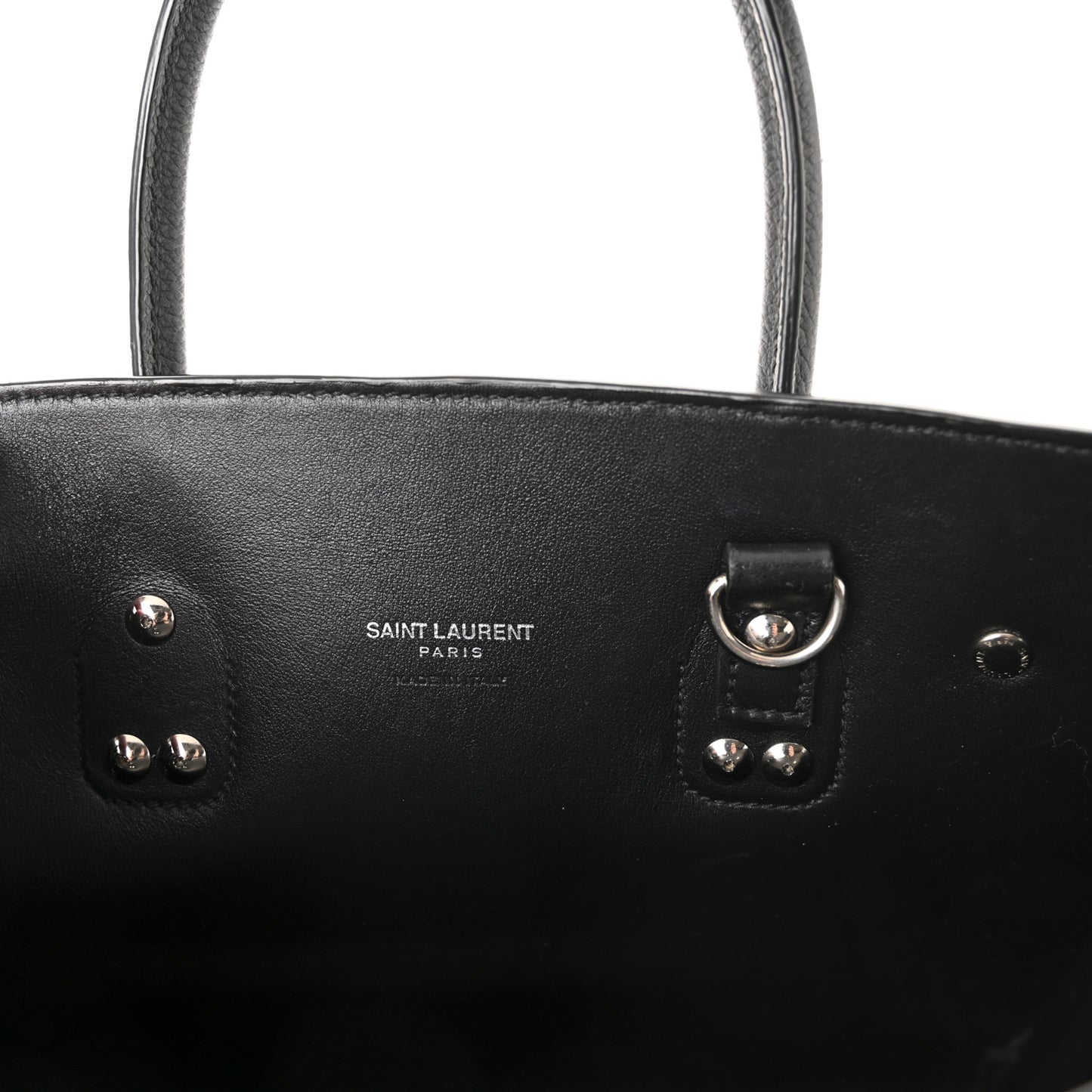 Grained Calfskin Baby Sac De Jour Black
