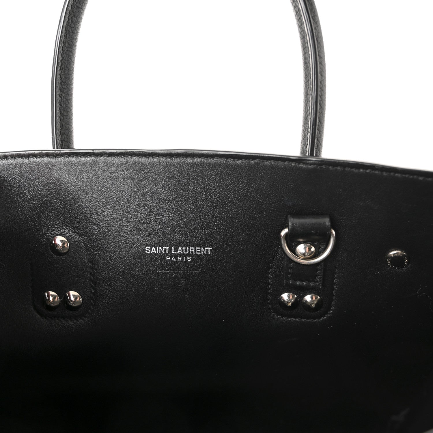 Saint Laurent Grained Calfskin Baby Sac De Jour Black 6 of 9