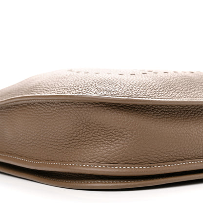 Hermes Taurillon Clemence Evelyne III PM Etoupe 9 of 11