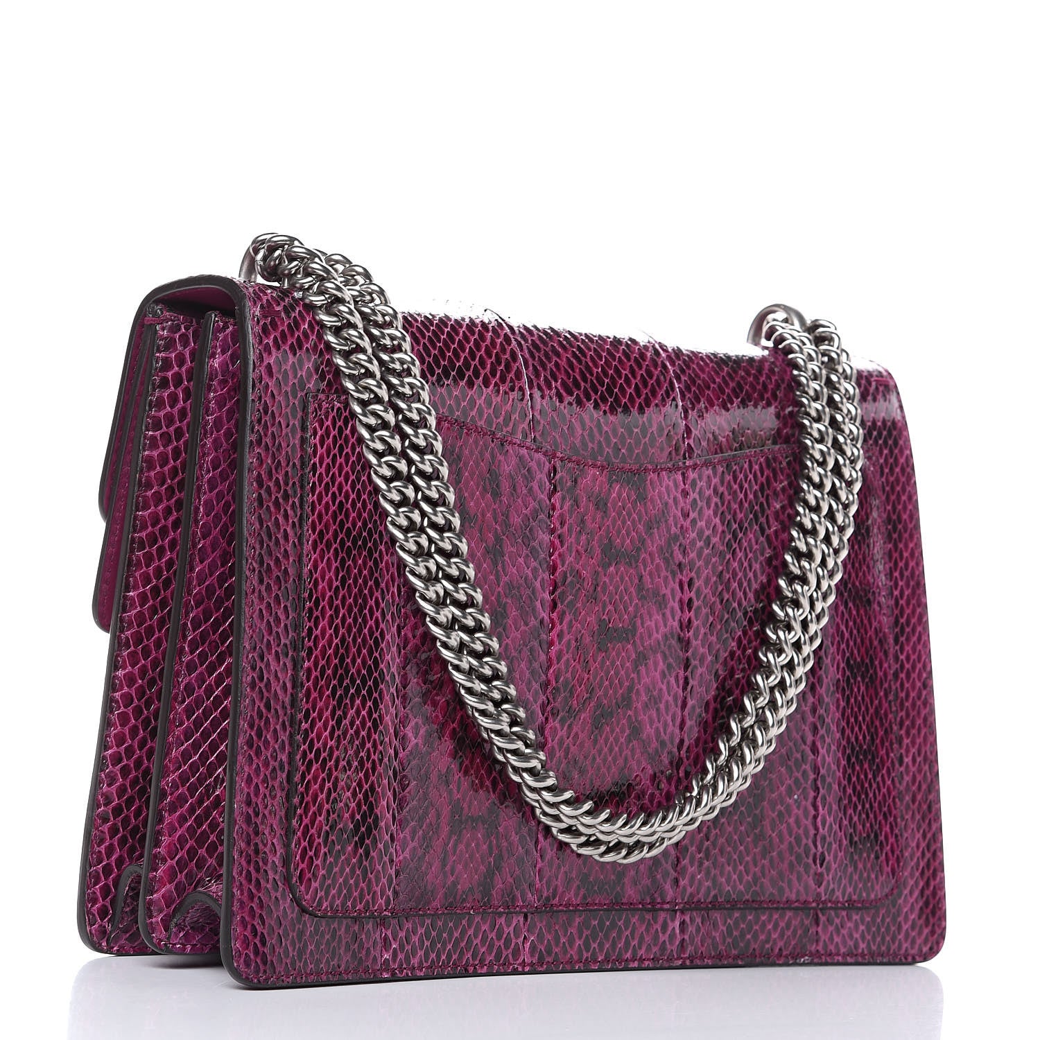 Gucci Elaphe Dragon Embroidered Medium Dionysus Shoulder Bag Violet Cyclamen Multicolor 3 of 9