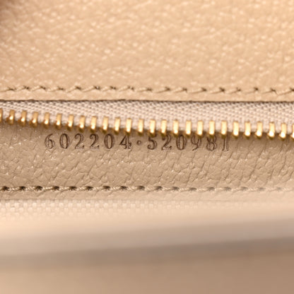 Gucci GG Supreme Monogram Textured Dollar Calfskin Horsebit 1955 Shoulder Bag Beige Mystic White Oatmeal 7 of 15
