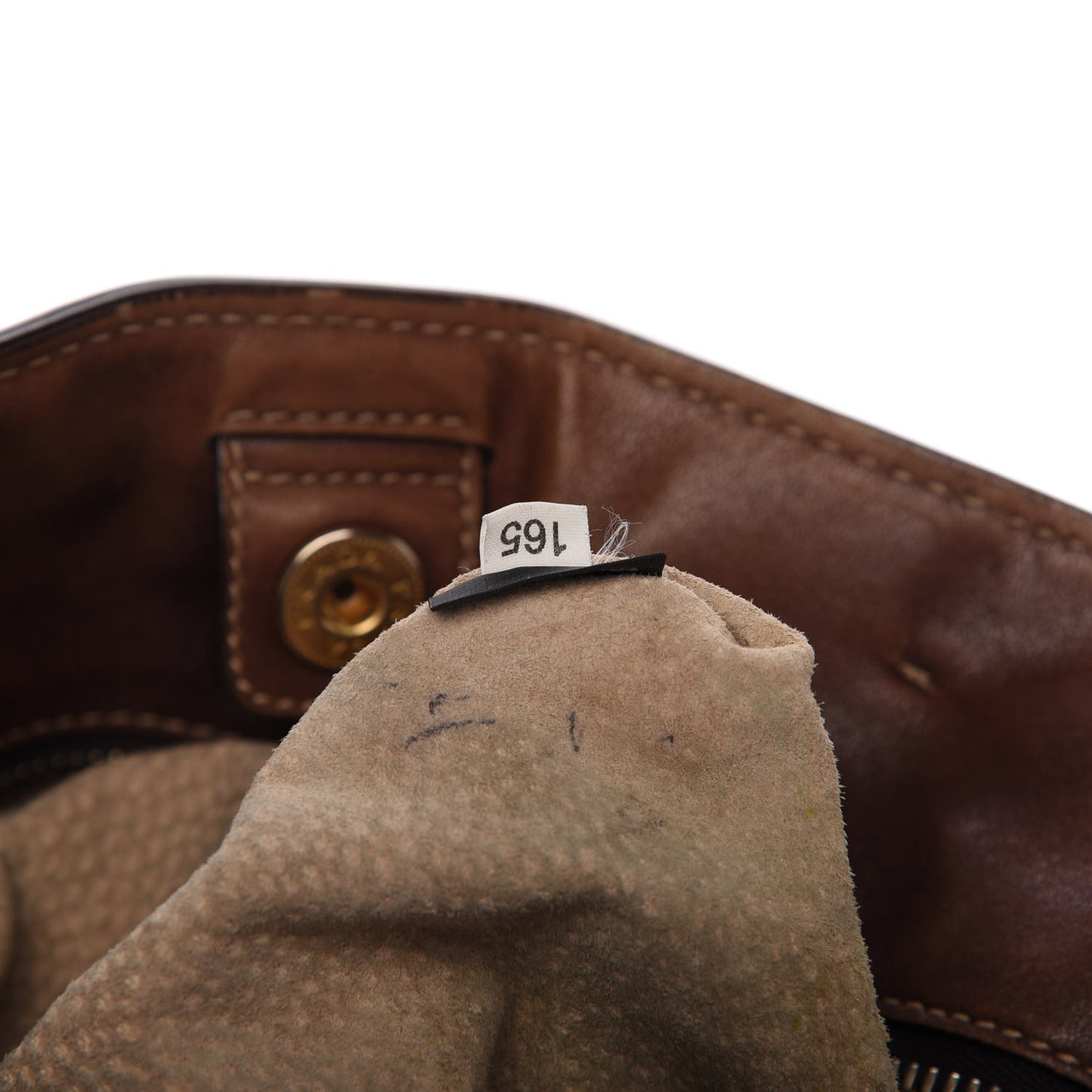 Soft Calf Shopping Tote Brown