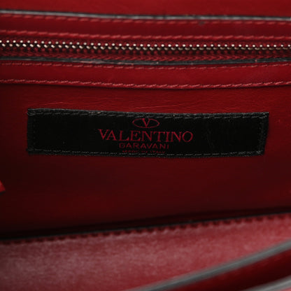 Valentino Garavani Vitello Loveblade Embellished Chain Flap Bag Rubino 5 of 16