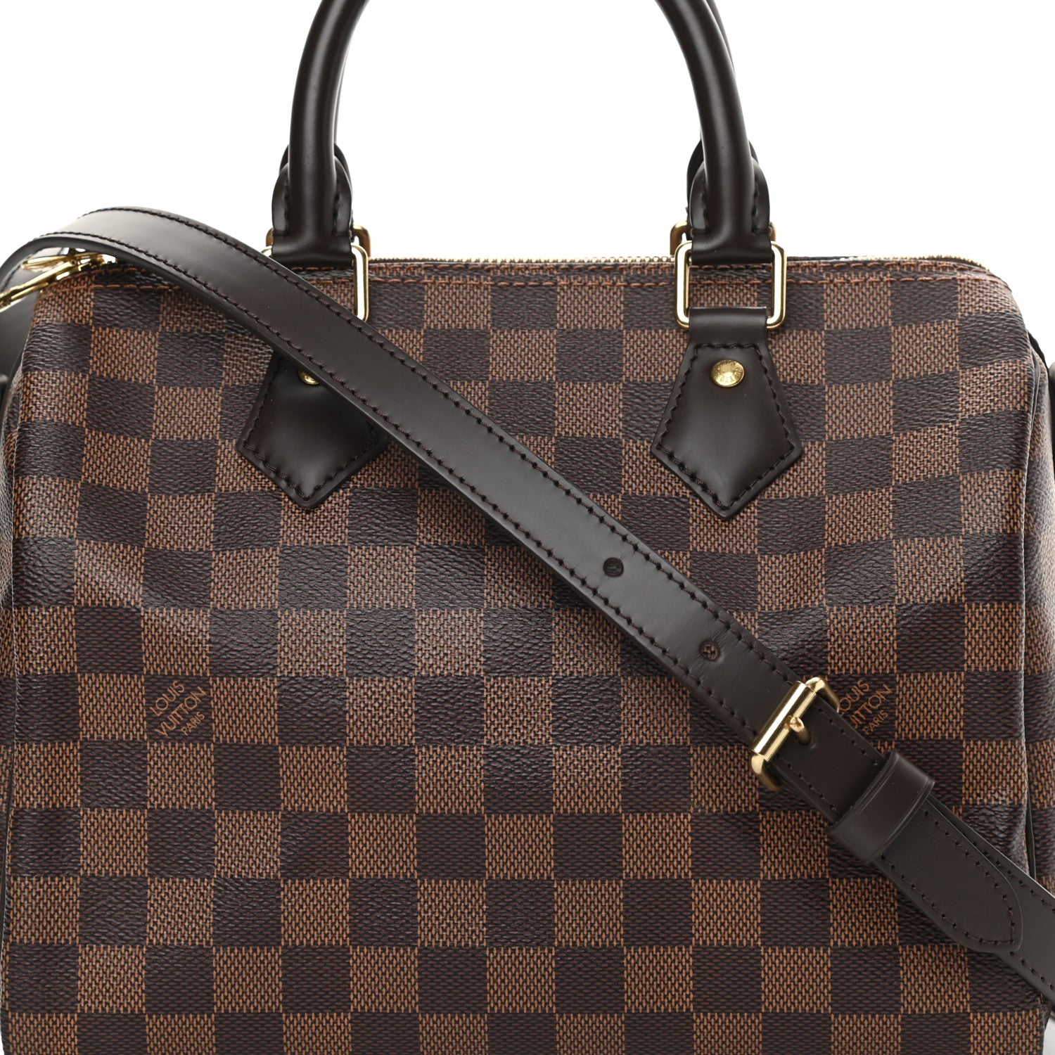 Louis Vuitton Damier Ebene Speedy Bandouliere 25 8 of 11