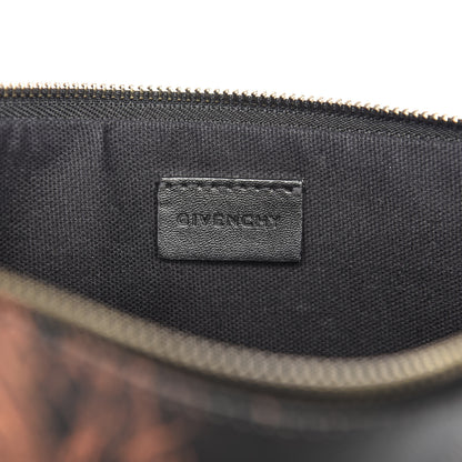 Givenchy Coated Canvas Peacock Print Medium Zip Pouch 6 of 7