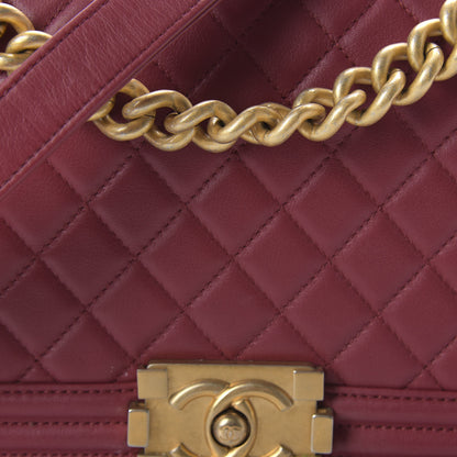 Chanel Lambskin Quilted Medium Boy Flap Red 10 of 10