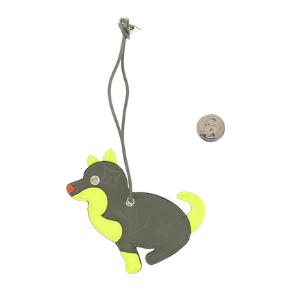 Louis Vuitton Monogram Titanium Dog Name Tag 2 of 4