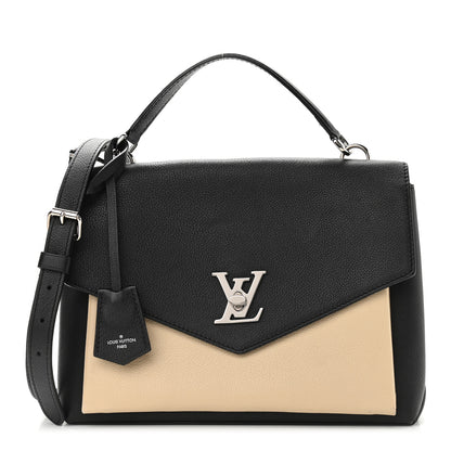 Louis Vuitton Soft Calfskin My Lockme Top Handle Vanille Black 1 of 12