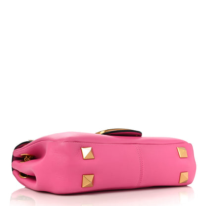Valentino Garavani Nappa Stud Sign Shoulder Bag Feminine Pink 4 of 9