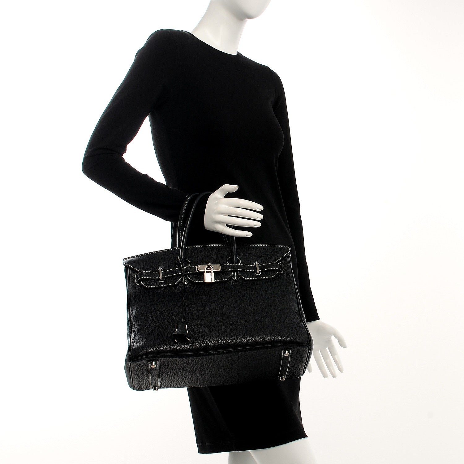 Hermes Togo Horseshoe Birkin 35 Black 2 of 27