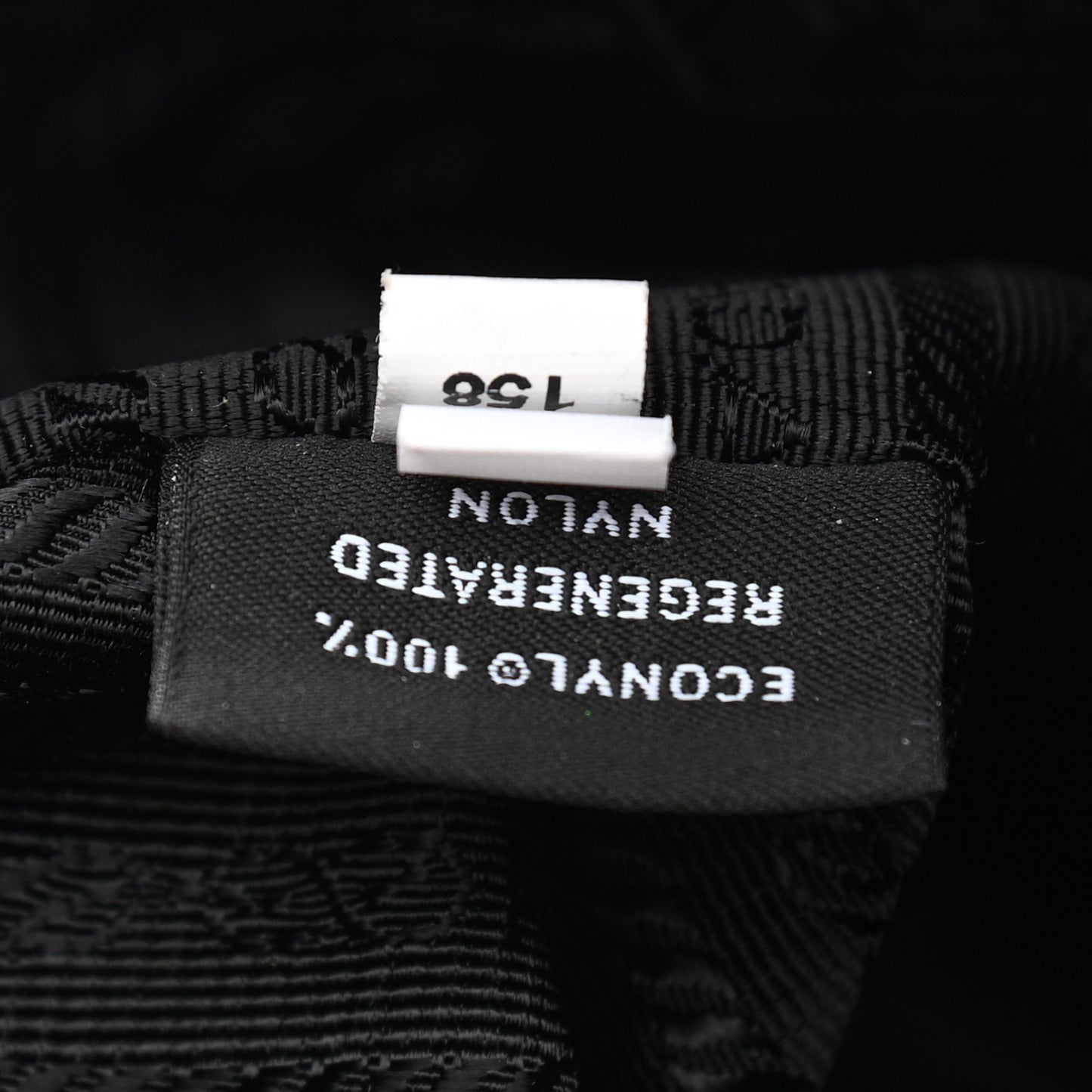 Re-Nylon Saffiano Pocket Zippered Shoulder Bag Black