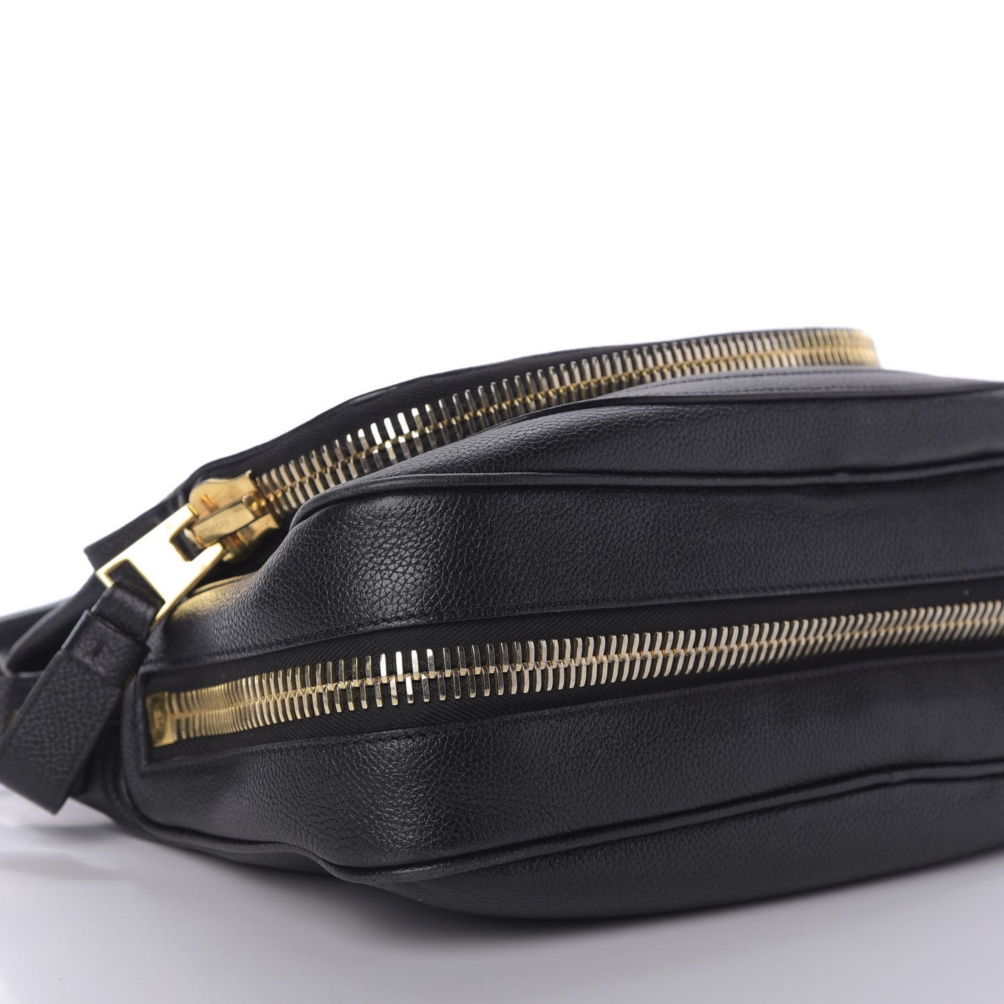 Grained Calfskin Medium Jennifer Crossbody Bag Black