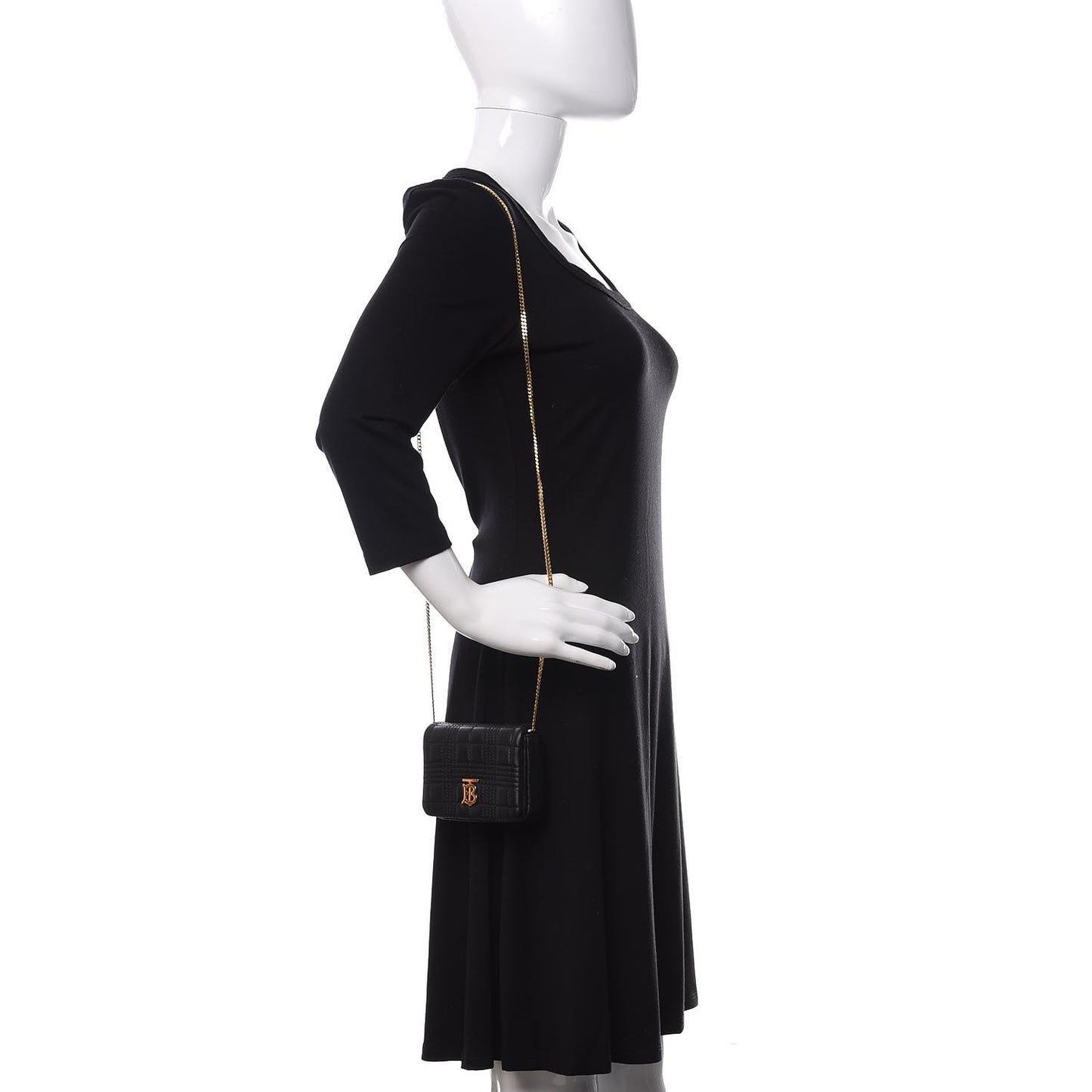 Lambskin Quilted Micro Lola Bag Black