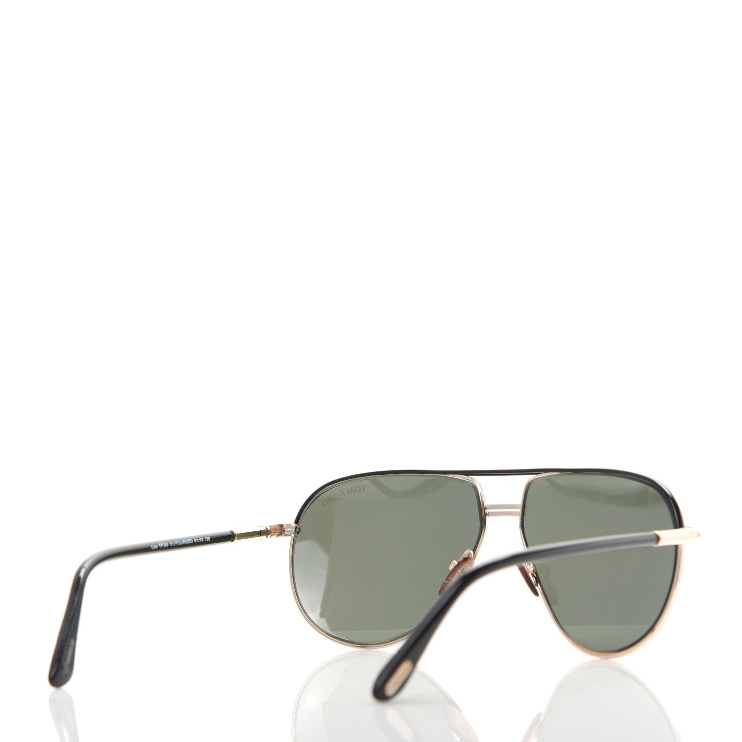Tom Ford Metal Cole Aviator Polarized Sunglasses TF285 Black 4 of 8