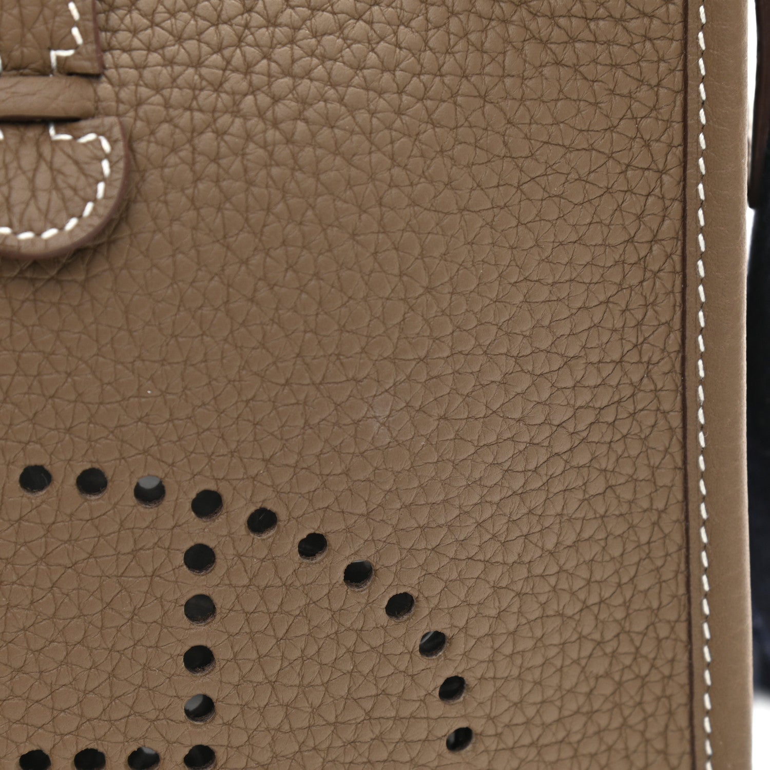 Hermes Taurillon Clemence Amazone Evelyne TPM Etoupe Bleu Indigo 11 of 11