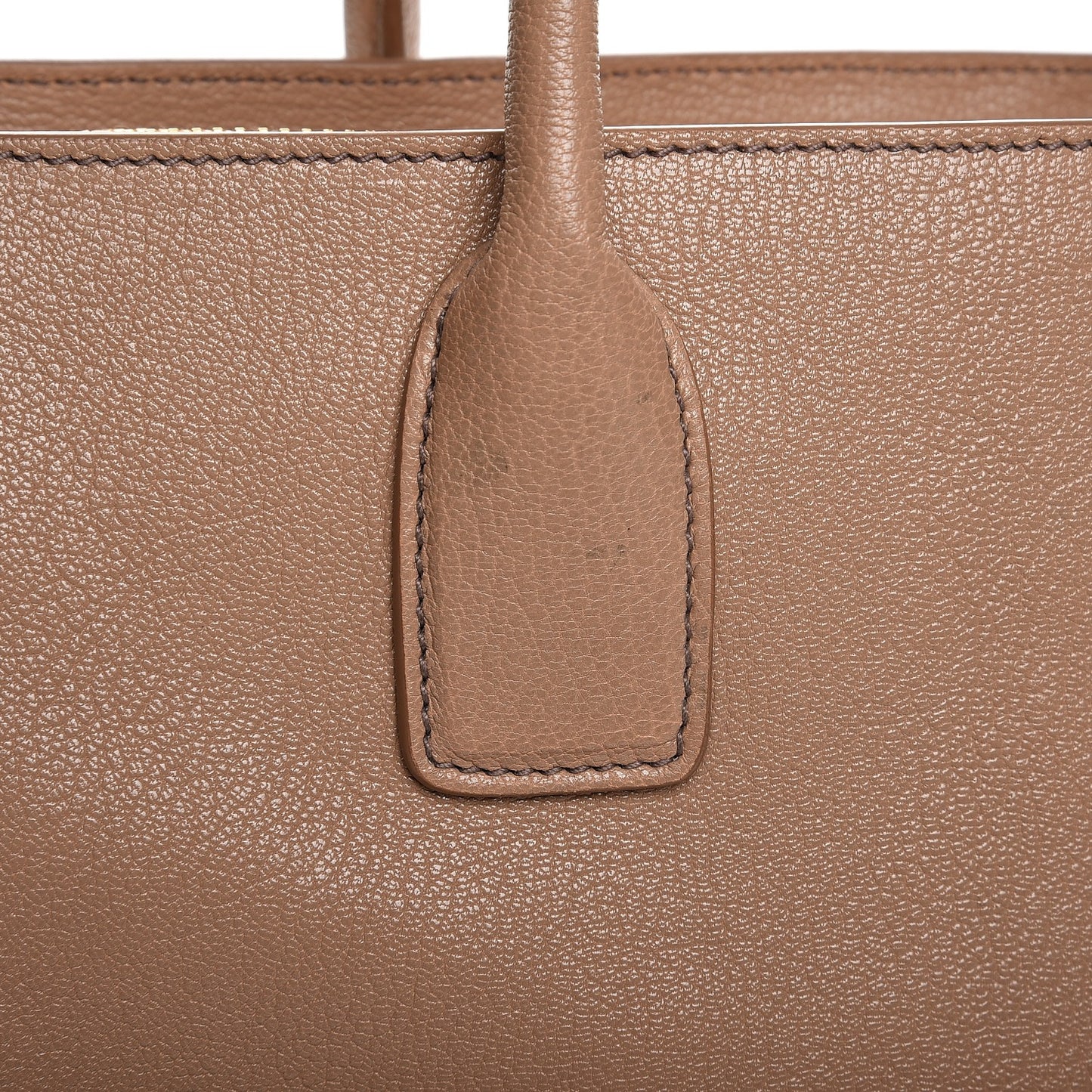 Goatskin Madras Top Handle Tote Cammeo