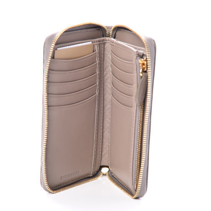 Burberry Patent London Medium Marston Zip Around Wallet Pale Grey 3 of 7