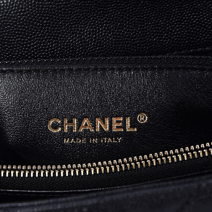 Chanel Caviar Lizard Quilted Small Coco Handle Flap Black 6 of 8