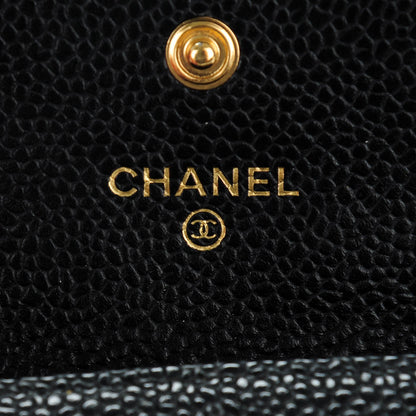 Chanel Caviar Quilted Flap Card Holder Black 6 of 8