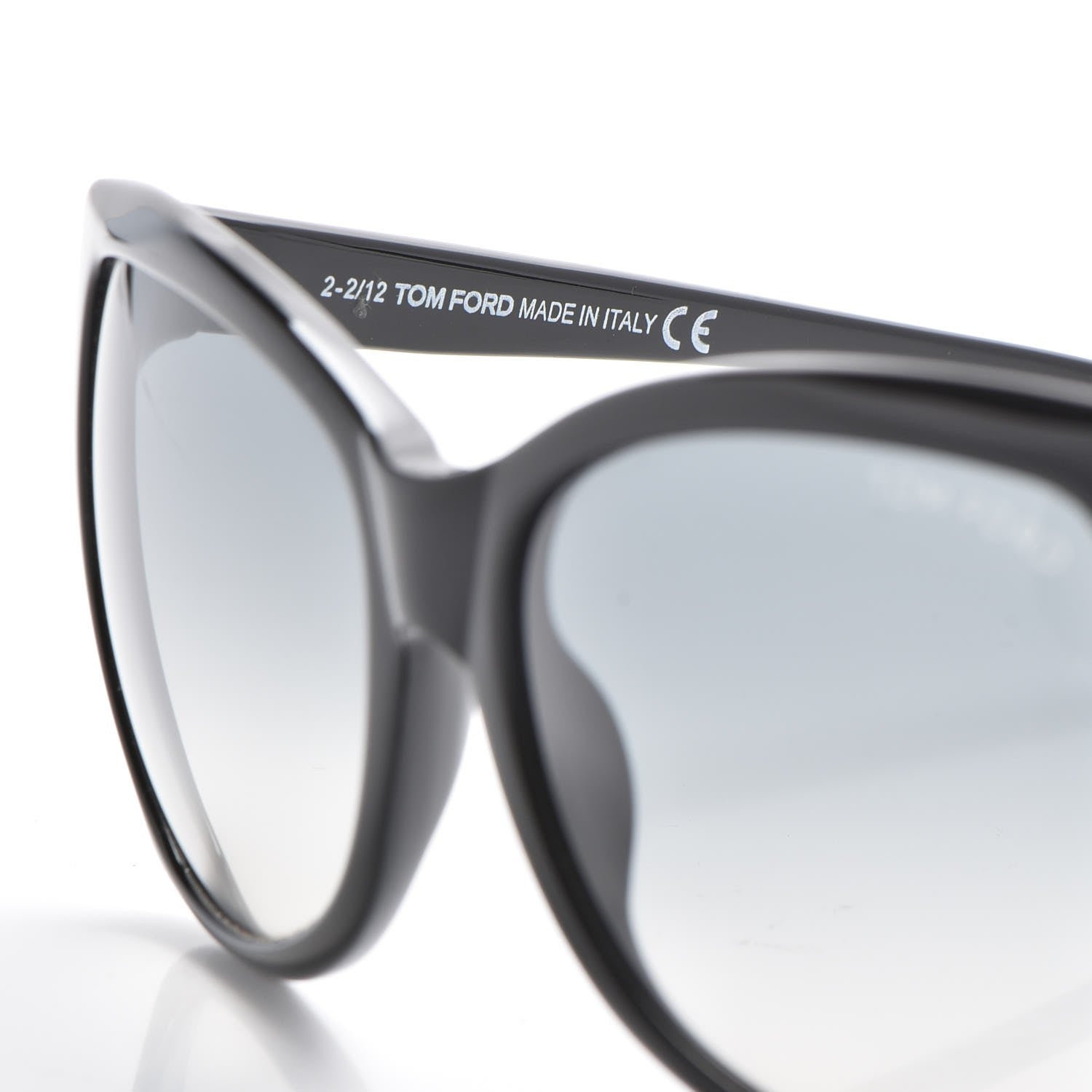 Tom Ford Carli Oversize Square Cateye Sunglasses TF295 Black 6 of 8