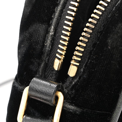 Saint Laurent Velvet Matelasse Monogram Lou Camera Bag Black 11 of 13