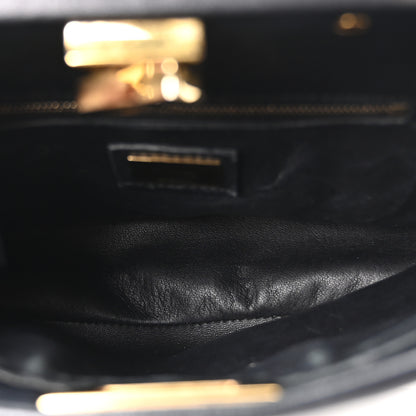 Fendi Nappa Mini Peekaboo Iconic Satchel Black 5 of 9