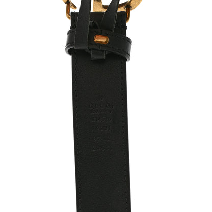 Gucci Calfskin Double G 30mm Belt 80 32 Black 3 of 5