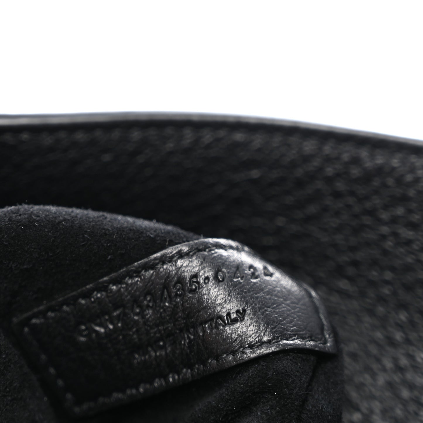 Grained Deerskin Bea Tote Black
