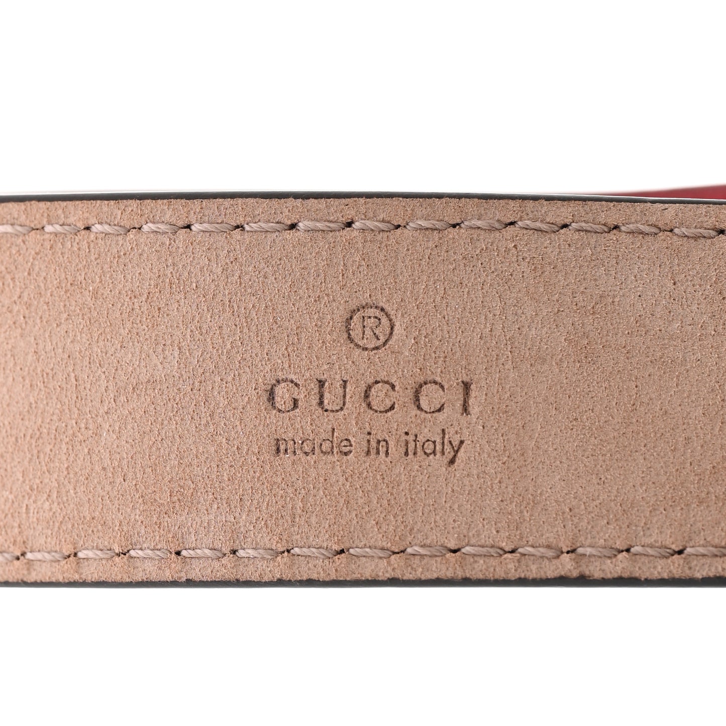 Calfskin Marmont Double G Bracelet Red