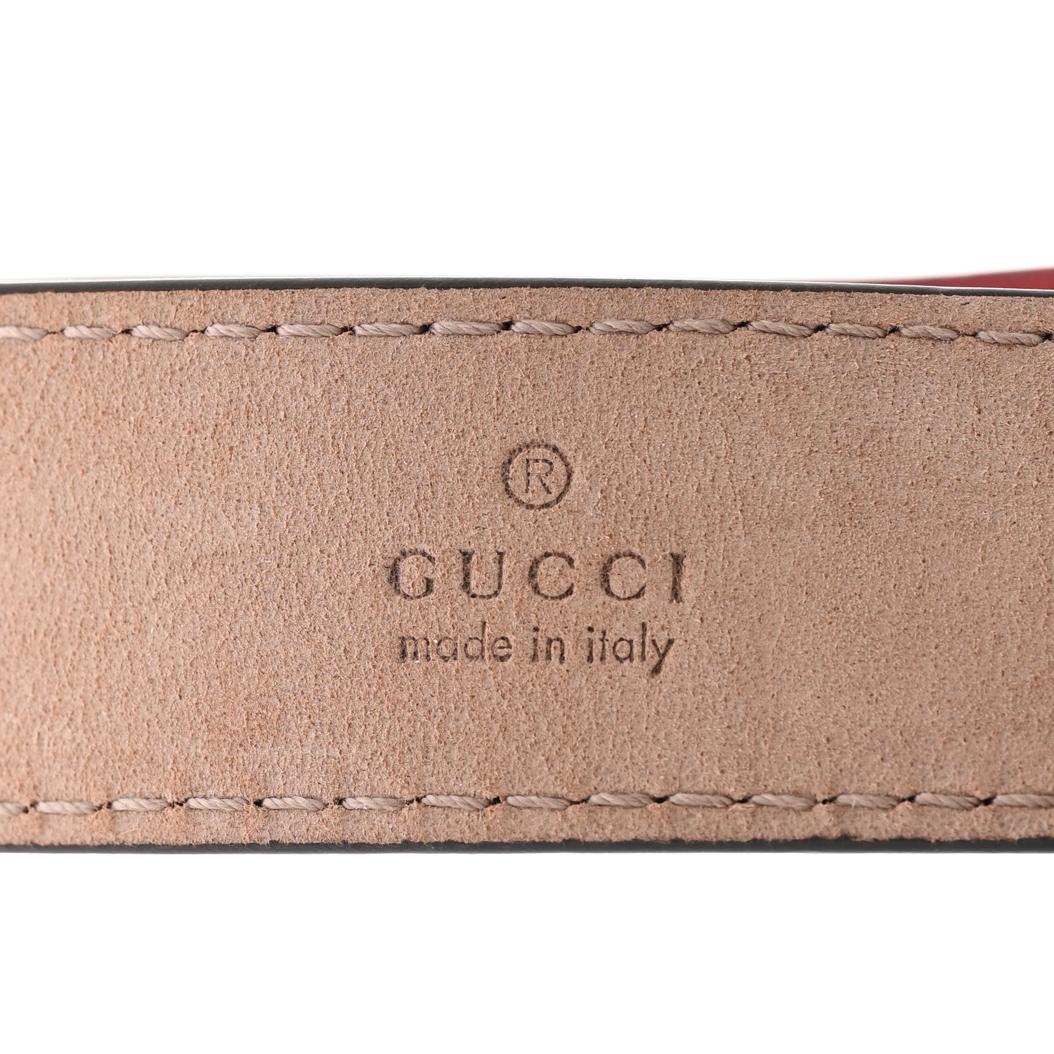 Gucci Calfskin Marmont Double G Bracelet Red 4 of 9