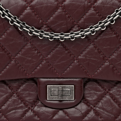 Chanel Aged Calfskin Quilted 2.55 Reissue 226 Flap Dark Burgundy 9 of 12