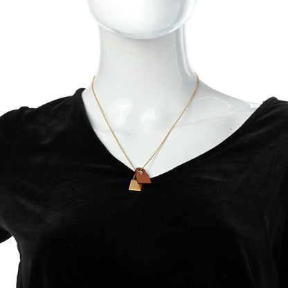 Hermes Swift Small O'Kelly Pendant Necklace Gold 2 of 5