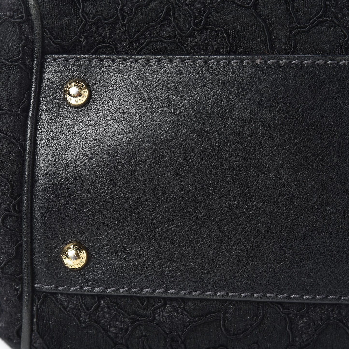 Calfskin Lace Large Miss Sicily Satchel Black